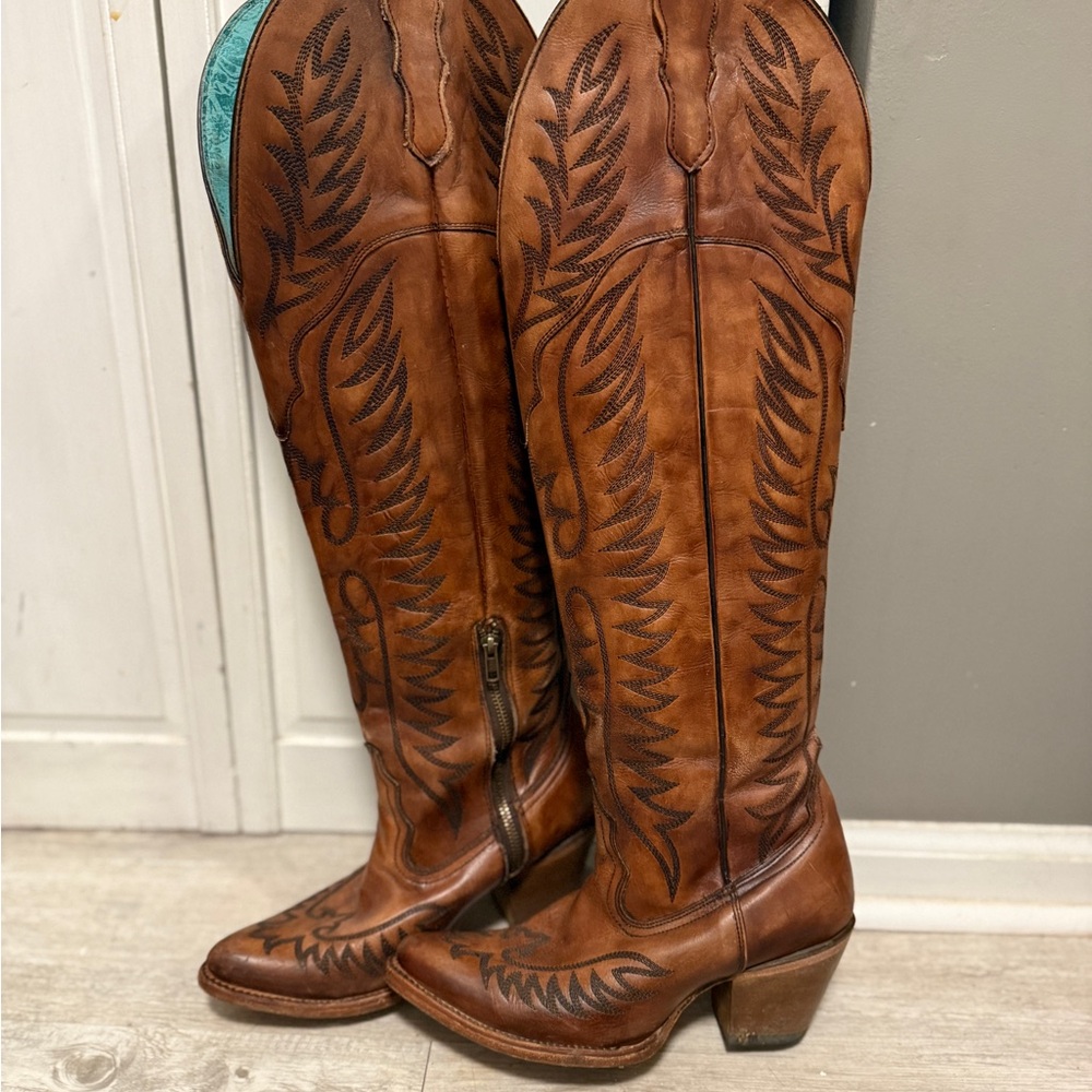 Corral tall Brown Leather Western Boots